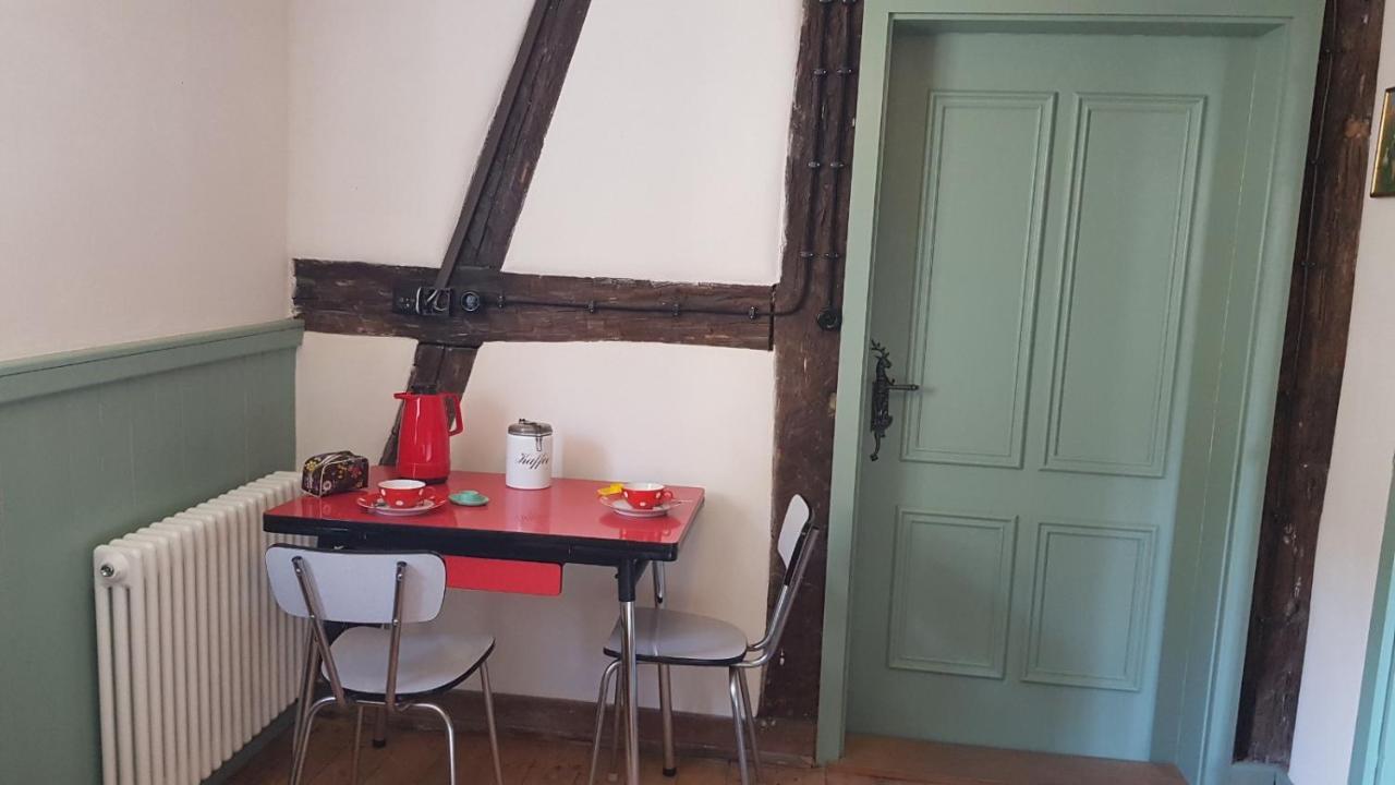 Historisches Fachwerkhaus "Hoher Hirschen" - Stilvolles Studio Und Museales Apartment Mit Romantischem Hof Und Garten Bodman-Ludwigshafen Eksteriør billede